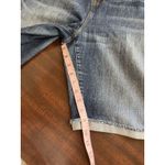 Apt. 9  Womens Jean Shorts Bermuda Size 14 Blue Denim Distressed Stretch Cuffed Photo 4