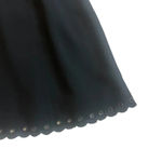 Sam Edelman Black A-Line Dress LBD Party Sheer Top Grommet Trim Size 2 Women's Photo 4