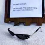 Vintage‎ KATA Cat Eye Sunglasses Frames Black Silver Eyewear Photo 0