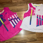 Nike Tennis Challenge Court NY Slam Tank Top Womens XL Pink Neon Agassi Retro 90 Photo 0