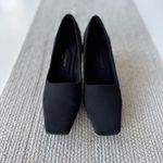 Liz Claiborne Vtg 90s Flex Bravo Black Block Heel Square Toe Pumps Dress Shoes 8 Photo 2