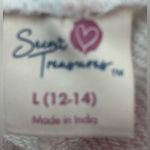 secret treasures ST L 12/14 Barbiecore Coral Pink Roses Jogger Sweatpants Pocketed Lounge Pants Photo 5