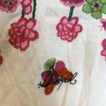 Desigual  embroidered floral and butterfly white tunic‎ top size medium Photo 6