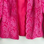 Vintage Womens M Pink Lace Beaded Jacket Feminine Romantic Barbie Glinda OOAK Size M Photo 5