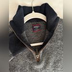 Untuckit Wool Sweater 1/4 Zip 100% Extra Fine Merino Womens XL Navy Fall Blue Photo 8