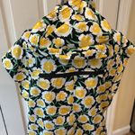 Diane Von Furstenberg  for Target packable  hooded yellow and black flowered vest Photo 8