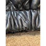 Vintage 90s Black Leather Car Coat Size M Photo 11