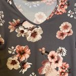 Rue 21 Long Sleeve Stretchy Floral Choker Neck Cut Out Shirt EUC Sz Lg Women’s Photo 1