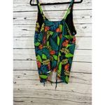 Women's Hanna Nikole Tankini top, Tropical, 26W, Black & Green Photo 3