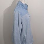 Talbots  Blue Zip-Up Fleece Jacket Size Large Blue Quilted Fleece Jacket Photo 1
