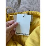 Reformation  Tala Linen Sunflower Yellow Midi Dress Size 12 NEW Photo 12