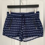 Athleta  Blue & White Stripe Ikat Sway Shorts Size Small Photo 7