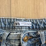ZARA  Women’s High Rise Distressed Mom Jean Sz 0 Photo 4