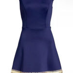 Lilly Pulitzer | Klara - Navy W/Gold Embroidery Fit & Flare Scuba Ponte Dress Photo 0