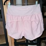 Amazon Strawberry Milk speed up running shorts  high rise zipper pocket lulu Photo 1