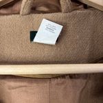 J.Crew Womens Wool hooded Preppy Toggle Peacoat Tan Minimalist Photo 6