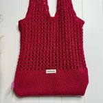Free People bag open knit shoulder bag crochet tote Photo 4