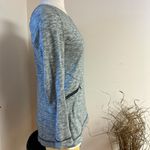 Merona Heathered Grey long sleeve tunic top with zippered pockets Photo 1