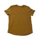 Lululemon Love Curved-Hem Crewneck T-Shirt Pima Cotton Camel Brown size 10 Photo 3