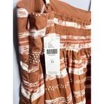 Anthropologie NWT  Hutch Bandeau Romper Size XS‎ Brown Motif Stripe Photo 7