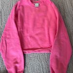 TNA Pink Cozy Crew Neck Sweater Photo 0