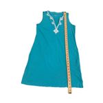 Lands' End  Dress Womens Small 100% Cotton Travel Resort Vacation Stretch Minimal Photo 4