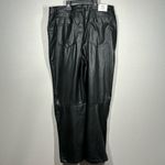 Tinsel Faux Black Leather Pants Women’s Size 14 Petite Photo 2