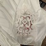 EXPRESS  White Lace Top size L Photo 4