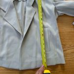 Hugo Boss  Katalla Crepe Open Front Blazer Size 8 Beige Cream Modern Minimalist Photo 6