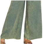 Zenana Outfitters Green Double Gauze Cotton Wide Leg Overalls Jumpsuit Boho Medium, NWT Photo 4