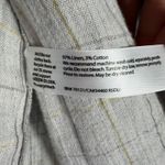 Eileen Fisher  Linen Blend Open Front Jacket Cardigan Gray Check S/P Neutral Photo 2