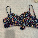 Vera Bradley Reversible Bikini top - floral and stripes size Small Photo 4