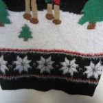 No Boundaries Ugly Christmas Sweater Dress Black Red Rudolph Reindeer  S (3-5) Photo 5