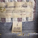 Abercrombie & Fitch Size Small Blue Denim Jacket 3/4 Sleeves Button Up Photo 12