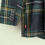 Levi's  Blazer Womens Medium Green Tartan Plaid Blackwatch Double Breasted Luxury Photo 9