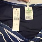 J.Crew Cutout One Shoulder One Piece Swimsuit NEW Navy Blue White Stripe Swim 22 Photo 10