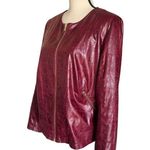 John Paul Richard  Snake Skin Red Metallic Blazer Size M Photo 2