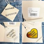 NWT MOTHER SUPERIOR The Tomcat Crop Straight Leg Jeans Kneeling on Stones Sz 25 Blue Photo 11