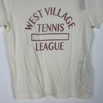 J.Crew NWT  Broken-In Jersey West Side Tennis League Cropped T-Shirt Size XXS Photo 4