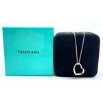 Tiffany & Co. TIFFANY Elsa Peretti Large Open Heart Pendant on Sterling Silver Necklace NIB Photo 7