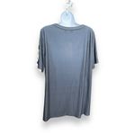 Bloomchic New Multicolor Floral Print Short Sleeve V-Neck T-shirt Gray 14/16 1X Photo 1