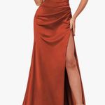 Rust Evening Gown Orange Size M Photo 0