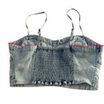 American Eagle Outfitters Blue Chambray Crop Top Women's Size XS | 58-49 Photo 1