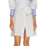 frame denim Frame Stripe wrap shirt dress, long sleeve‎ 100% cotton Photo 0