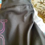 Bebe Sport Black Logo Rainbow Capri Athletic Leggings Small Stretch Pocket Photo 8