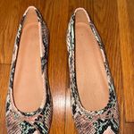 Madewell The Adelle Snakeskin Embossed Leather Ballet Flats Size 7.5 Photo 1