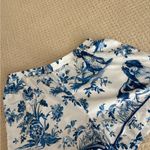 Sheshow Women's Blue and White Dog Print Sleep Shorts Photo 1