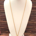 Kennth Jay Lane Gold Tone Chain with Brooch/Pin Pendant Purple Stone Photo 0