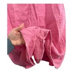 Pink Lily  Sleeveless Short Pink Gauze Romper Size Large Photo 3