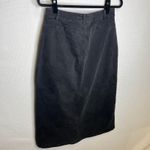 BLISS Black Denim Button Front Midi Skirt Utility Pockets Women's XS Photo 4
